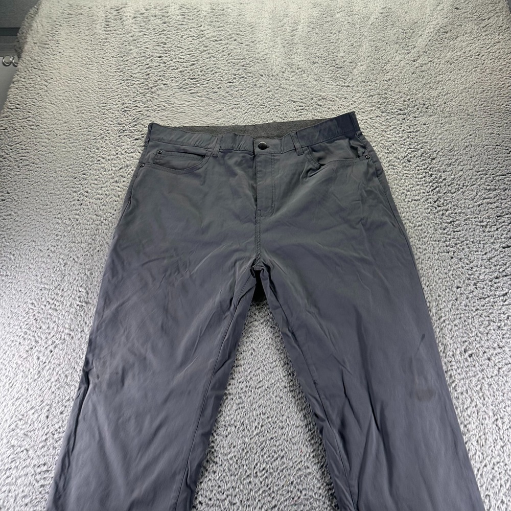 Denali Pant Mens 38x32 Gray Nylon Windbreaker Straight Utility Workwear Stretch - Picture 2 of 9